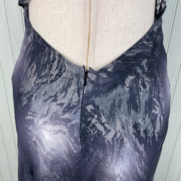 Vintage 90s Y2K Cache Maxi Dress Gown Criss Cross Open Back Jewel Accent Size 6 - Picture 12 of 12